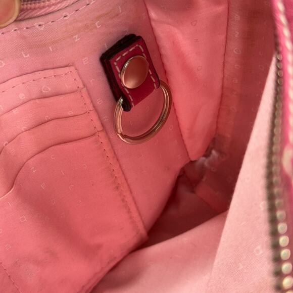 Liz Claiborne Pink Purse Bag Barrel Shoulder Bag Accessories Tote READ - Picture 10 of 16